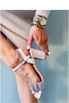 Sandalai su kulnu model 166396 Inello