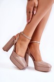 Sandalai su kulnu model 173739 Step in style