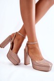 Sandalai su kulnu model 173739 Step in style