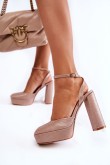 Sandalai su kulnu model 173739 Step in style