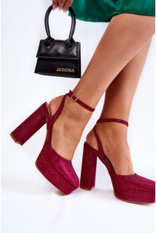 Sandalai su kulnu model 173742 Step in style