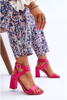 Sandalai su kulnu model 177729 Step in style