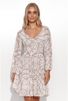 Dieninė suknelė model 177883 Makadamia