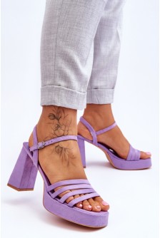 Sandalai su kulnu model 179119 Step in style