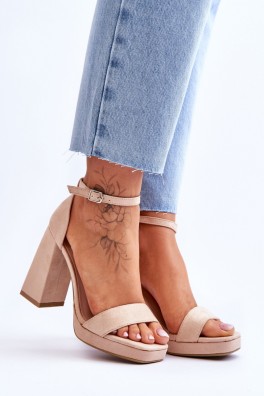 Sandalai su kulnu model 179871 Step in style