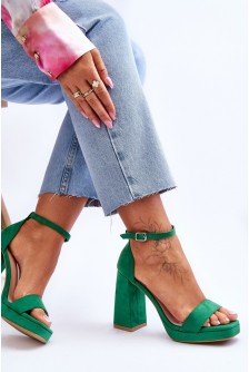 Sandalai su kulnu model 179872 Step in style