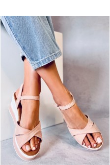 Sandalai su kulnu model 180391 Inello