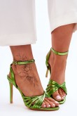 Sandalai su kulnu model 181074 Step in style