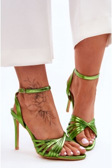 Sandalai su kulnu model 181074 Step in style