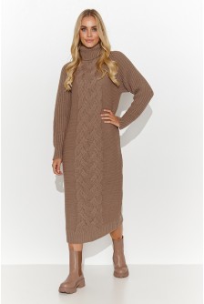 Dieninė suknelė model 185220 Makadamia