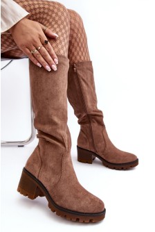 Šlaunų aukščio batai model 190319 Step in style