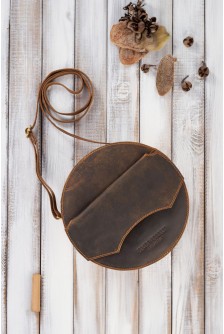 Natūralios odos krepšys model 191525 Galanter