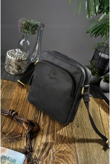 Natūralios odos krepšys model 191536 Galanter