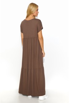 Dieninė suknelė model 192954 Makadamia