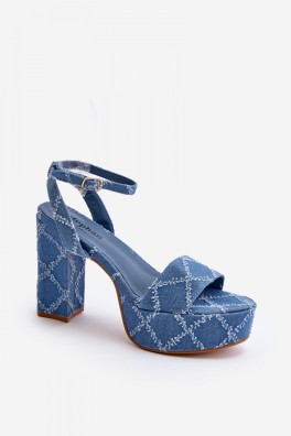 Sandalai su kulnu model 194141 Step in style