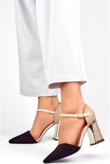 Sandalai su kulnu model 194884 PRIMO