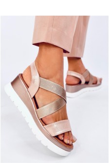 Sandalai su kulnu model 195136 Inello