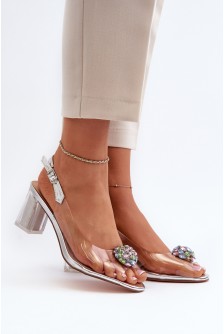 Sandalai su kulnu model 195424 Step in style