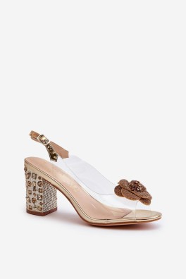 Sandalai su kulnu model 195545 Step in style