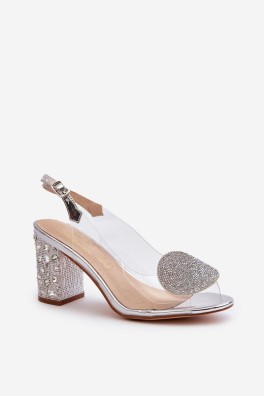 Sandalai su kulnu model 195580 Step in style