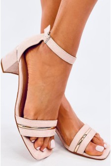 Sandalai su kulnu model 196019 Inello