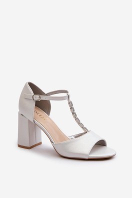 Sandalai su kulnu model 196319 Step in style