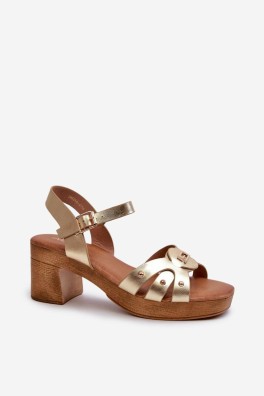 Sandalai su kulnu model 196334 Step in style