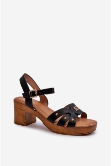 Sandalai su kulnu model 196335 Step in style
