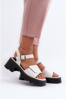 Sandalai su kulnu model 196953 Step in style