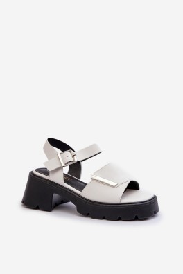 Sandalai su kulnu model 196953 Step in style