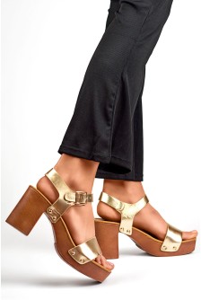 Sandalai su kulnu model 196986 PRIMO