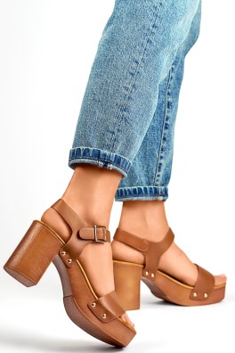 Sandalai su kulnu model 196987 PRIMO