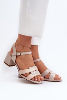 Sandalai su kulnu model 197096 Step in style