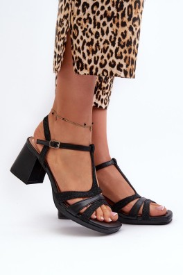 Sandalai su kulnu model 197573 Step in style