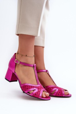 Sandalai su kulnu model 197700 Step in style