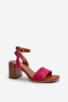 Sandalai su kulnu model 197902 Step in style