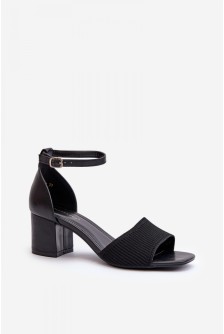 Sandalai su kulnu model 198689 Step in style