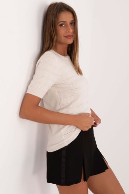 Megztinis trumpomis rankovėmis model 200406 Factory Price