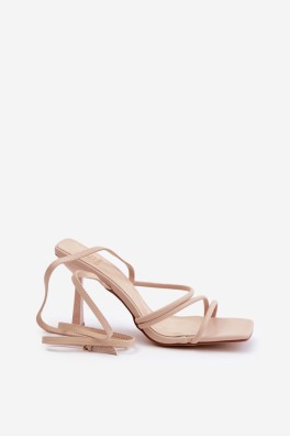 Sandalai su kulnu model 203587 Step in style