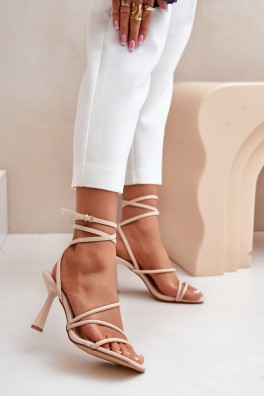 Sandalai su kulnu model 203587 Step in style