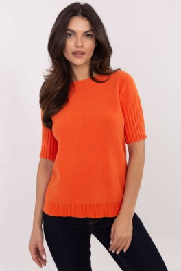 Megztinis trumpomis rankovėmis model 203807 Italy Moda