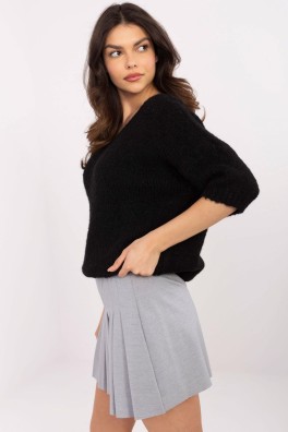 Megztinis trumpomis rankovėmis model 208519 Italy Moda