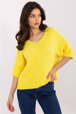 Megztinis trumpomis rankovėmis model 208520 Italy Moda