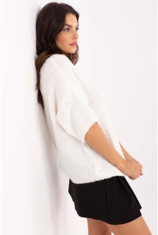 Megztinis trumpomis rankovėmis model 208728 Italy Moda