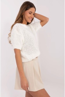 Megztinis trumpomis rankovėmis model 209708 Italy Moda