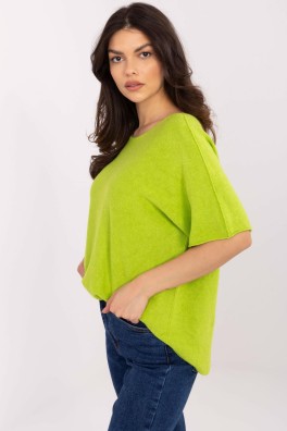 Megztinis trumpomis rankovėmis model 209983 Italy Moda