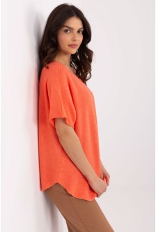 Megztinis trumpomis rankovėmis model 209986 Italy Moda