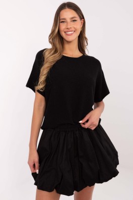 Megztinis trumpomis rankovėmis model 209988 Italy Moda