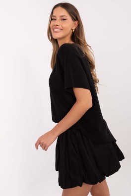 Megztinis trumpomis rankovėmis model 209988 Italy Moda