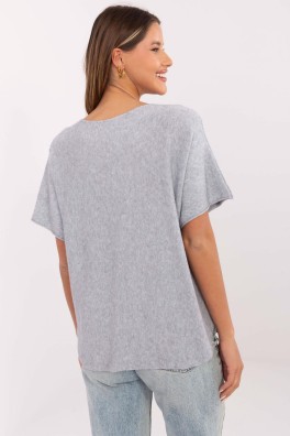 Megztinis trumpomis rankovėmis model 209990 Italy Moda